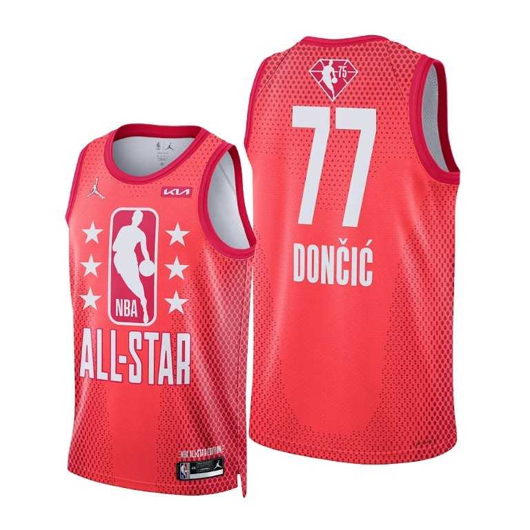Mavericks 77 Luka Doncic Red 2022 NBA All-Star Jordan Brand Swingman Jersey,We sell and wholesale Mavericks 77 Luka Doncic Red 2022 NBA All-Star Jordan Brand Swingman Jersey on line form chian!